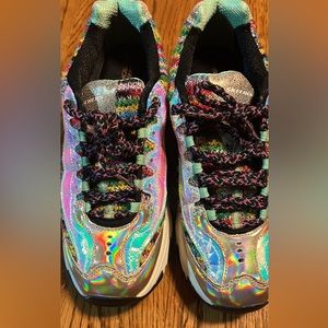 skechers memory foam size 9, women, multicolor, worn twice.